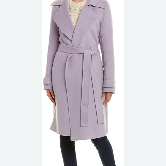 Badgley Mischka Lavender Trench Coat - Picture 1 of 6